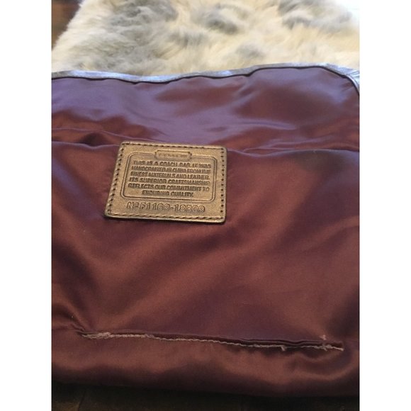 COACH Hobo Bag Kristen Metallic Shoulder Hip Length - Picture 8 of 8